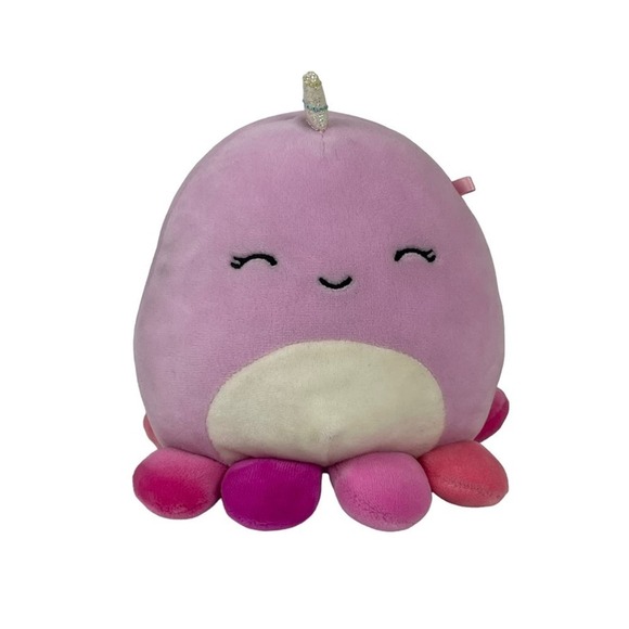 Squishmallows Davina The Octopus Sleepy Eye Plush Toy Pink 5" Octicorn Unicorn - Picture 14 of 14